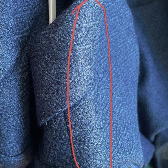 US 4 or US 6, coat, Easter, spring, tailored, lined, large pockets, NWOT, blue - Picture 9 of 9